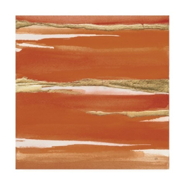 Trademark Fine Art Chris Paschke 'Gilded Mandarin I Burnt Orange' Canvas Art, 14x14 WAP11734-C1414GG